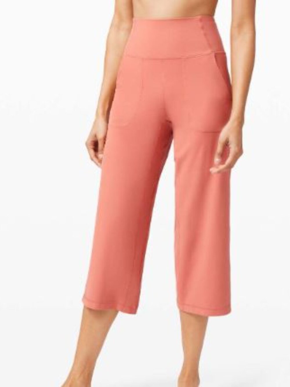 Lululemon Align Wide Leg Crop (HR) in Rustic Coral SZ 14 Rip tag still attached